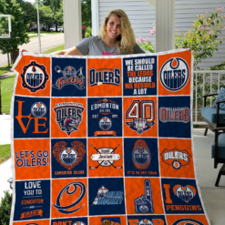 Edmonton Oilers Lover Blanket Quilt TN