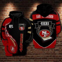 San Francisco 49ers Hoodie Zip Hoodie 3D TN