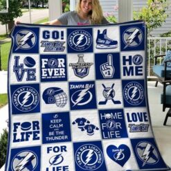 Tampa Bay Lightning Blanket Quilt TN