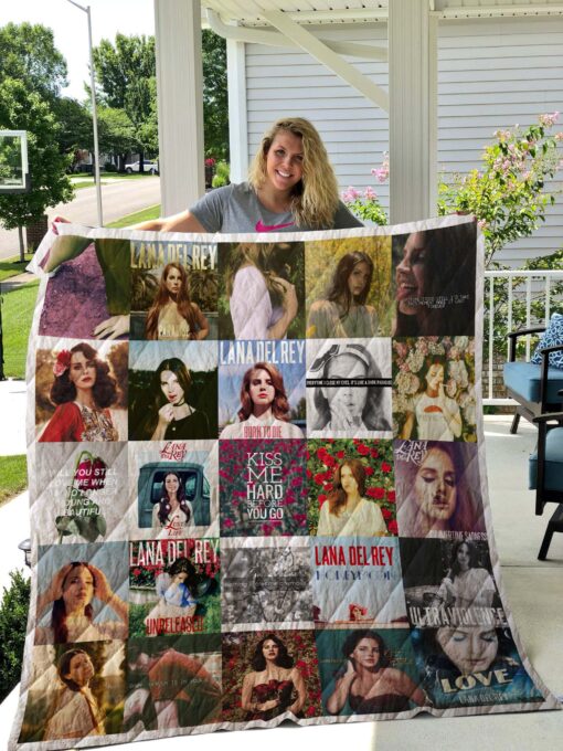 1589979574 lana del rey albums quilt blanket for fans mockup