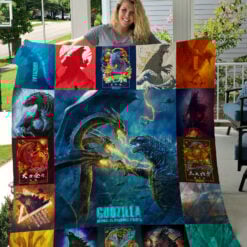 Godzilla Vs King Kong Blanket Quilt Rze1