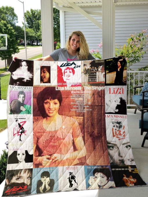 1589983314 liza minnelli albums quilt blanket for fans ver 17