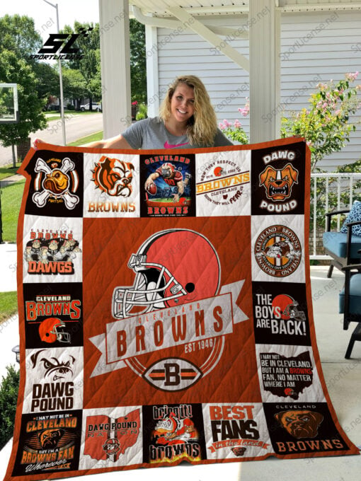 1589985881 cleveland browns quilt blanket 01