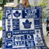 Toronto Maple Leafs  2 Blanket Quilt TN