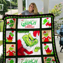 The Grinch Lover Blanket Quilt TN