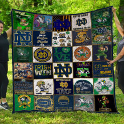 Notre Dame Fighting Irish Blanket Quilt TN