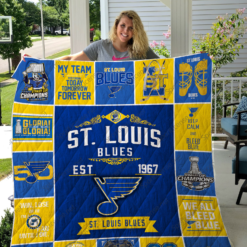 St. Louis Blues Blanket Quilt TN