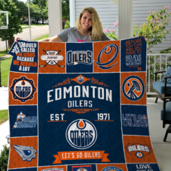Edmonton Oilers 1 Blanket Quilt TN