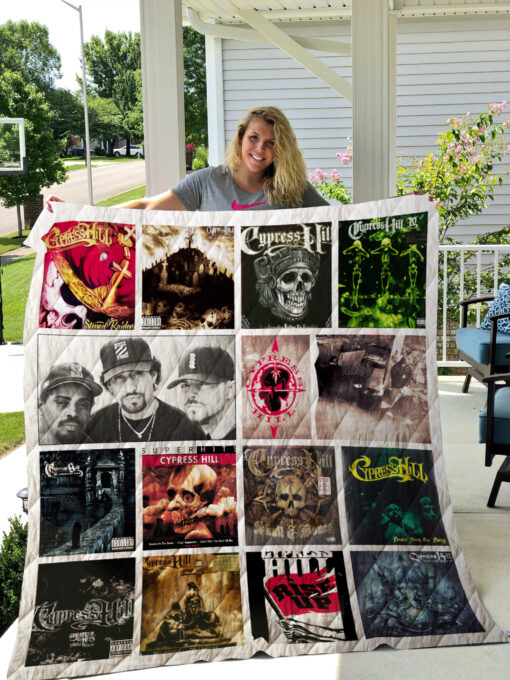 1589991948 cypress hill albums quilt blanket for fans mockup 1