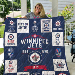 Winnipeg Jets 1 Blanket Quilt Rze1