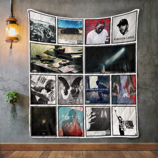 1589995206 kendrick lamar album covers quilt blanket BDEC87