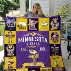 Minnesota Vikings Blanket Quilt Rze1