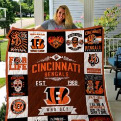 Cincinnati Bengals Quilt Blanket Quilt Rze2