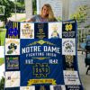 Notre Dame Fighting Irish Blanket Quilt D22