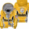 Pittsburgh Steelers NFL Fleece Jacket Rze1