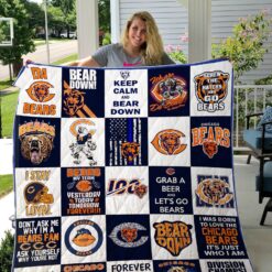 Chicago Bears Blanket Quilt Rze1