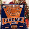 Chicago Bears 2 Blanket Quilt Rze1