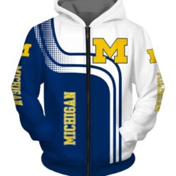 Michigan Wolverines Hoodie Zip Hoodie 3D H23