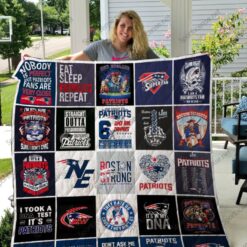 New England Patriots Blanket Quilt Rze1