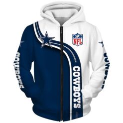 Dallas Cowboys 4 Hoodie Zip Hoodie 3D HD21
