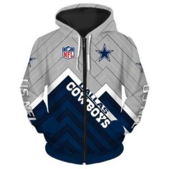 Dallas Cowboys 3 Hoodie Zip Hoodie VH22