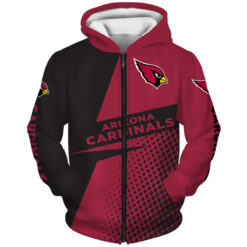Arizona Cardinals 1 Hoodie Zip Hoodie 3D Rze1