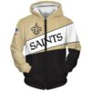 New Orleans Saints 3 Hoodie Zip Hoodie 3D Rze1