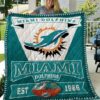 Miami Dolphins 1 Blanket Quilt M08