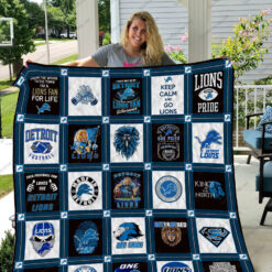 Detroit Lions 1 Blanket Quilt Rze1