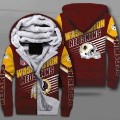 Washington Redskins 3 Fleece Jacket Rze1