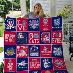 Arizona Wildcats 3 Blanket Quilt Rze1