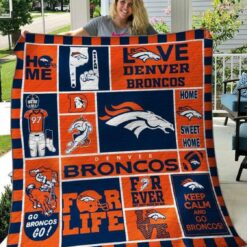 Denver Broncos Blanket Quilt Rze