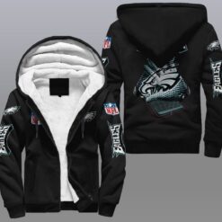 Philadelphia Eagles Fleece Jacket Rze1