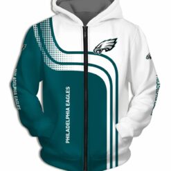 Philadelphia Eagles Zip Hoodie 3D Rze1