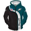 Philadelphia Eagles 1 Zip Hoodie 3D Rze1