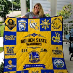 Golden State Warriors Blanket Quilt Rze2