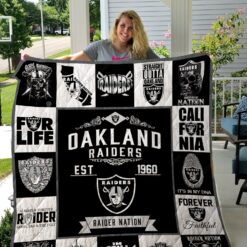Las Vegas Raiders Quilt Blanket Quilt Rze2