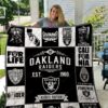 Las Vegas Raiders Blanket Quilt Rze1