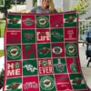 Minnesota Wild 1 Quilt Blanket Rze1