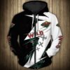 Minnesota Wild 2 Zip Hoodie 3D Rze1