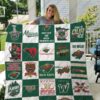 Minnesota Wild 5 Quilt Blanket Rze1