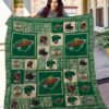 Minnesota Wild 4 Quilt Blanket Rze1