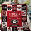 Georgia Bulldogs 1 Blanket Quilt Rze1