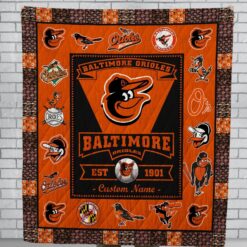Baltimore Orioles 1 Quilt Blanket Quilt Rze1