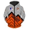 Baltimore Orioles 1 Hoodie Zip Hoodie 3D Rze1