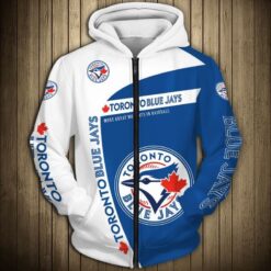 Toronto Blue Jays Zip Hoodie 3D H23