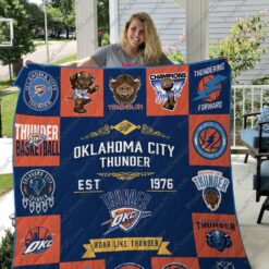 Oklahoma City Thunder 2 Blanket Quilt Rze1