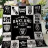 Okaland Raiders Blanket Quilt Rze1