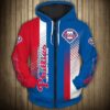 Philadelphia Phillies 1 Zip Hoodie 3D TO86