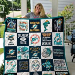 Miami Dolphins Blanket Quilt Blanket Rze2